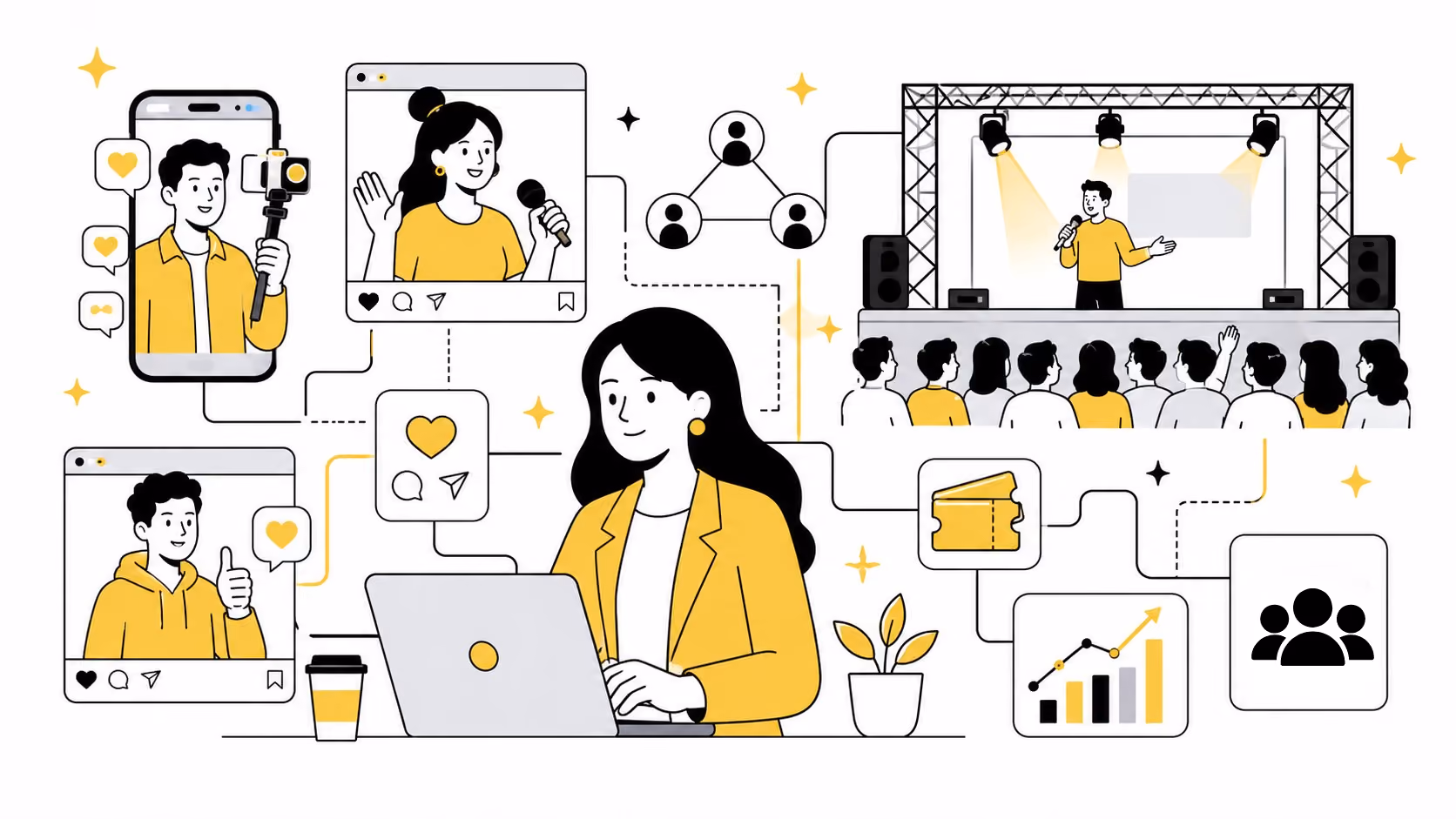 ภาพประกอบ Influencer Marketing สำหรับ Eventวิธีดึงคนมางานจริง ไม่ใช่แค่ยอด Like